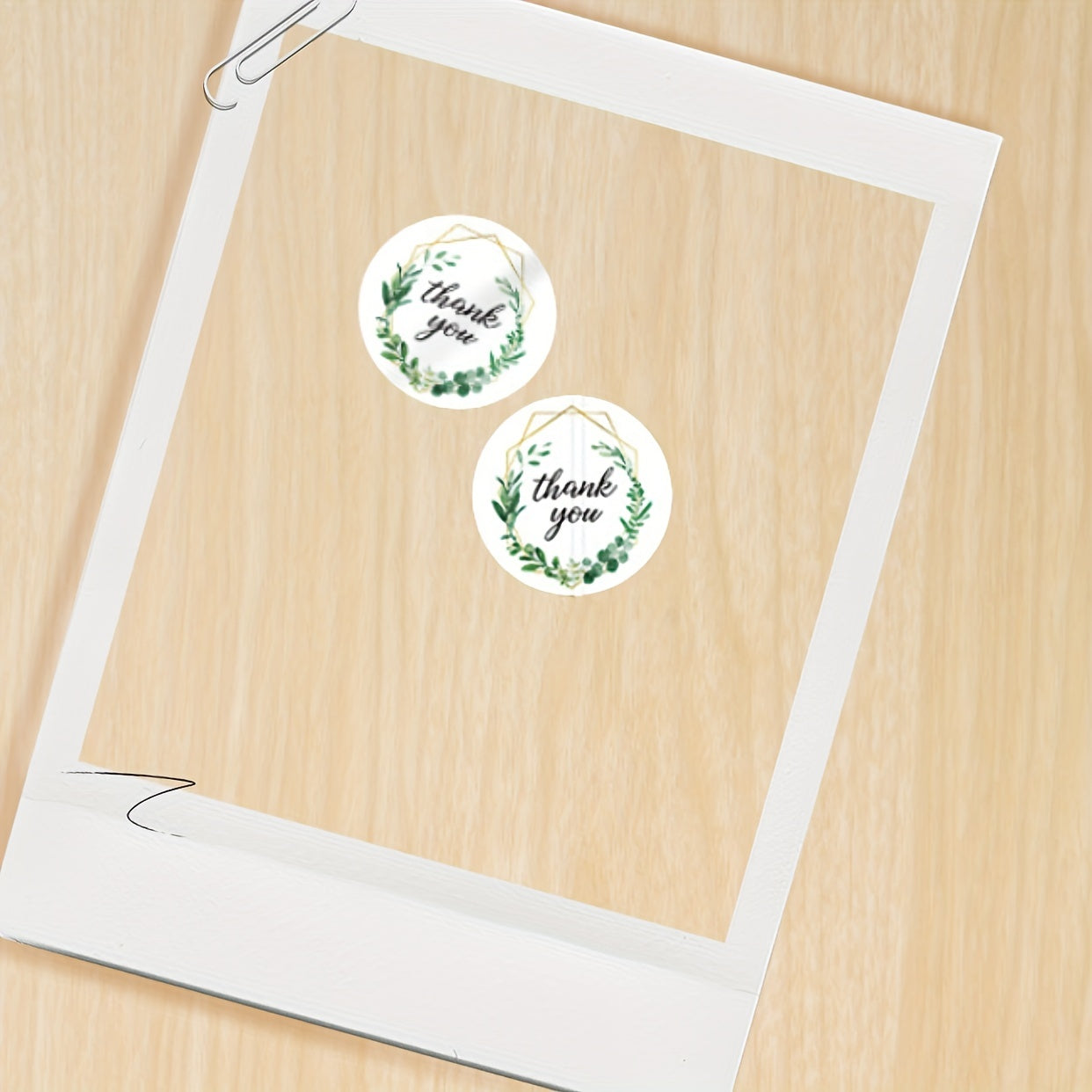 Thank You Flower Stickers 500pc 4 Patterns Flowers Plants Sealing Labels
