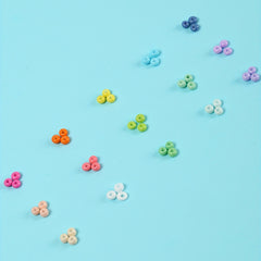 15 Colors 3mm Macaroon Seed Beads & Elastic Thread Set