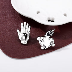 Gesture Pattern Zinc Alloy Pin