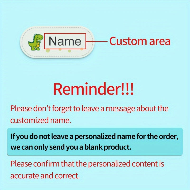 Custom Clothing Name Tags, Sewable & Ironable, Waterproof & Non Fading