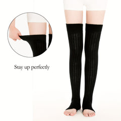 Knitted Leg Warmers Over the Knee Socks Women's Stockings