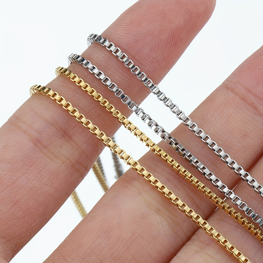 5pcs Stainless Steel Chain DIY Bracelet Necklace Anklet Jewelry