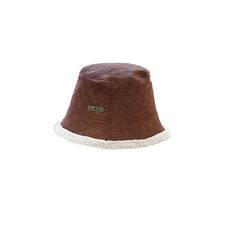Brown Fleece Lined Winter Fishing Hat