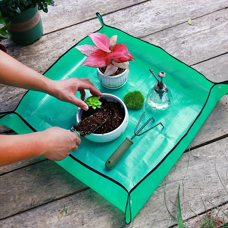 50 Waterproof Gardening Planting Mat PE Plant Repotting Foldable Pad