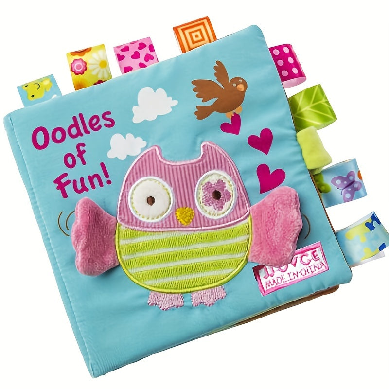 Animal Embroidery Cloth Book for Learning with 3D Design