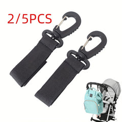 5pcs Baby Stroller Hooks Multifunctional 360 degree Shopping Organizer