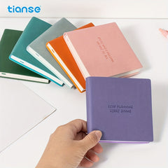 TIANSE Pocket Journal Notebook 192 Grid Inner Pages 10.16x10.16cm