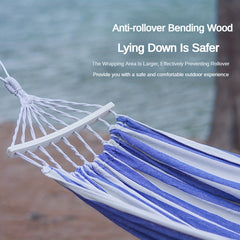 Anti Rollover Canvas Hammock for Outdoor Camping