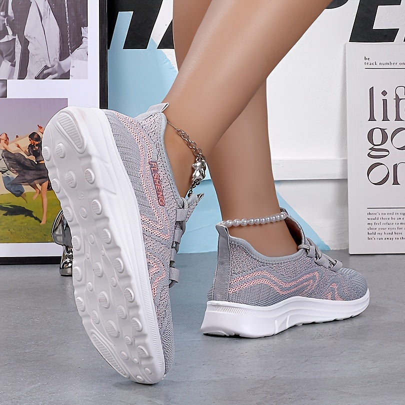 Soft Thick Sole Mesh Breathable Woven Shoes for Outdoor School Travel Walking