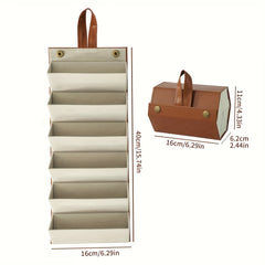 Sunglasses Travel Organizer Case 6 Slots Wall Mounted Hanging Eyewear Holder