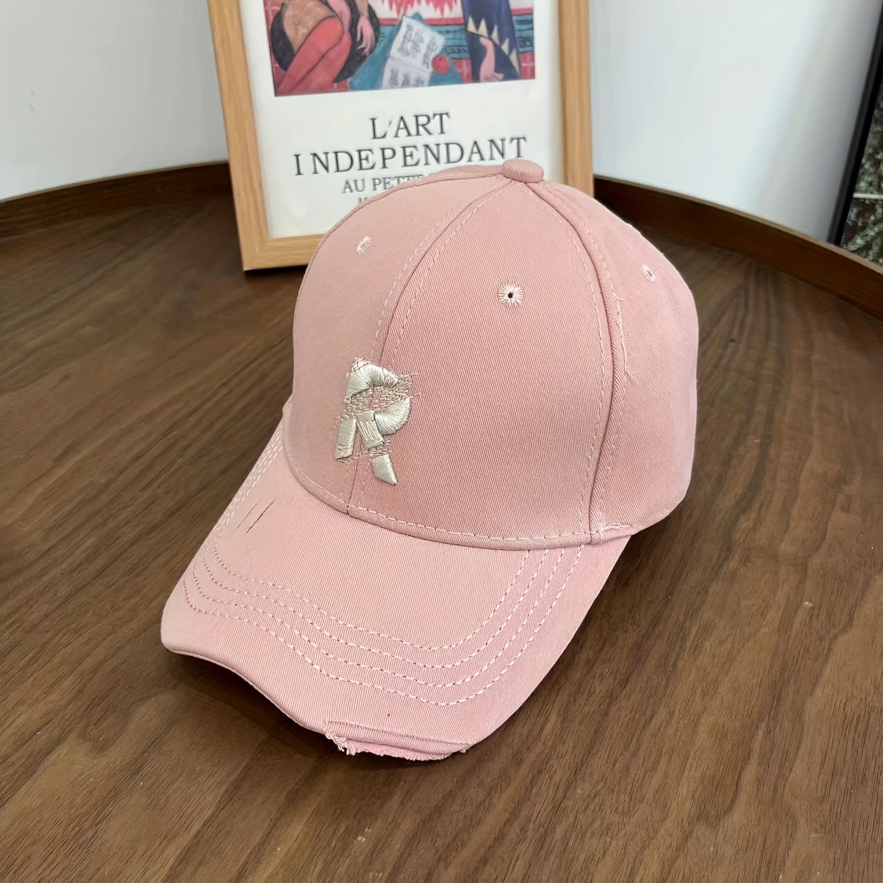 Men's R Embroidered Baseball Cap Sun Protection Sunshade Hat
