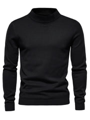 Men's Casual Warm Stand Collar Pullover Sweater