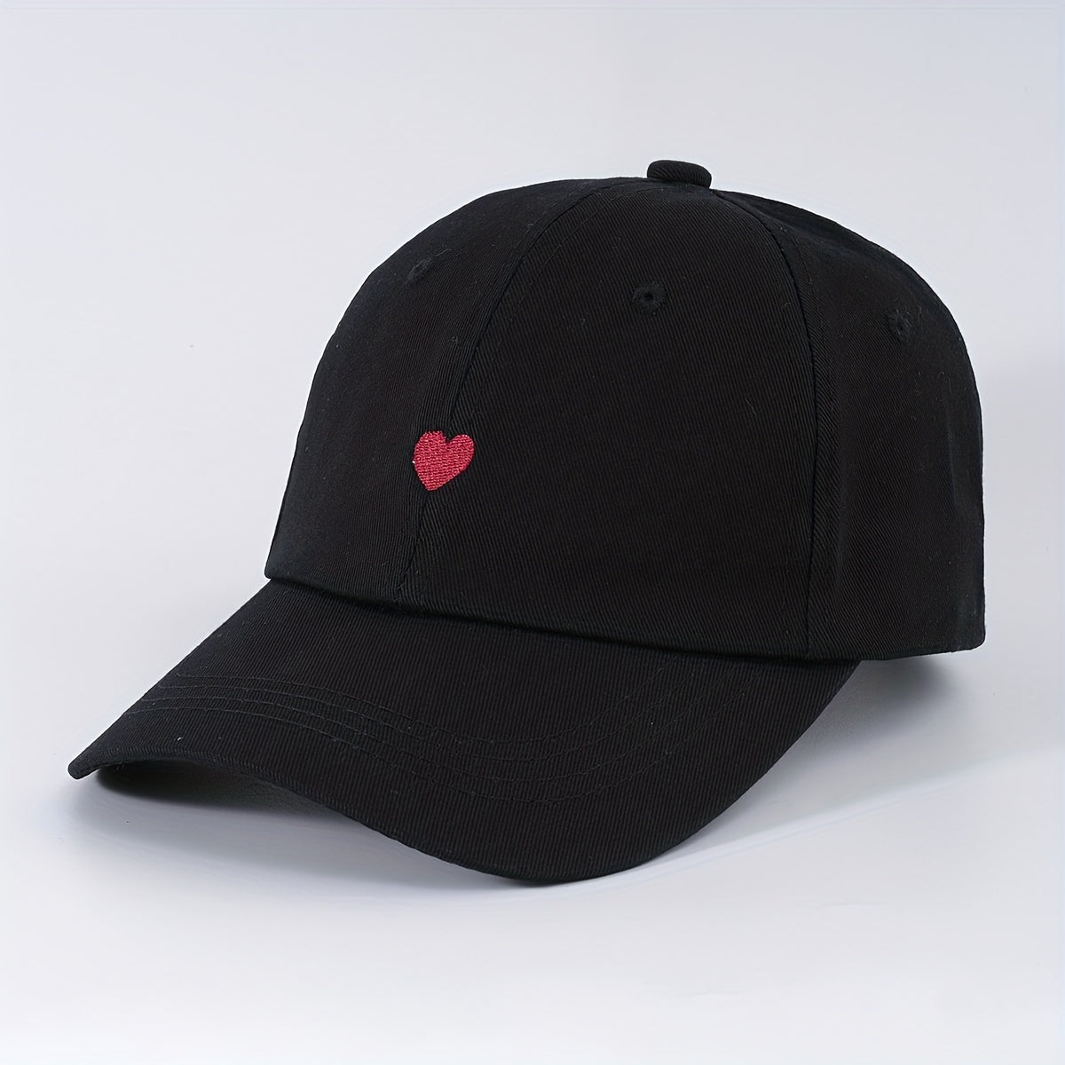 Heart Embroidery Couple Baseball Cap Lightweight Sun Hat