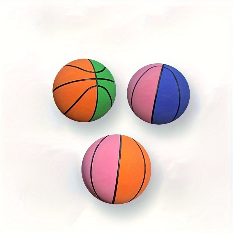 3pcs Mini High Elastic Rubber Ball Creative Mini Basketball
