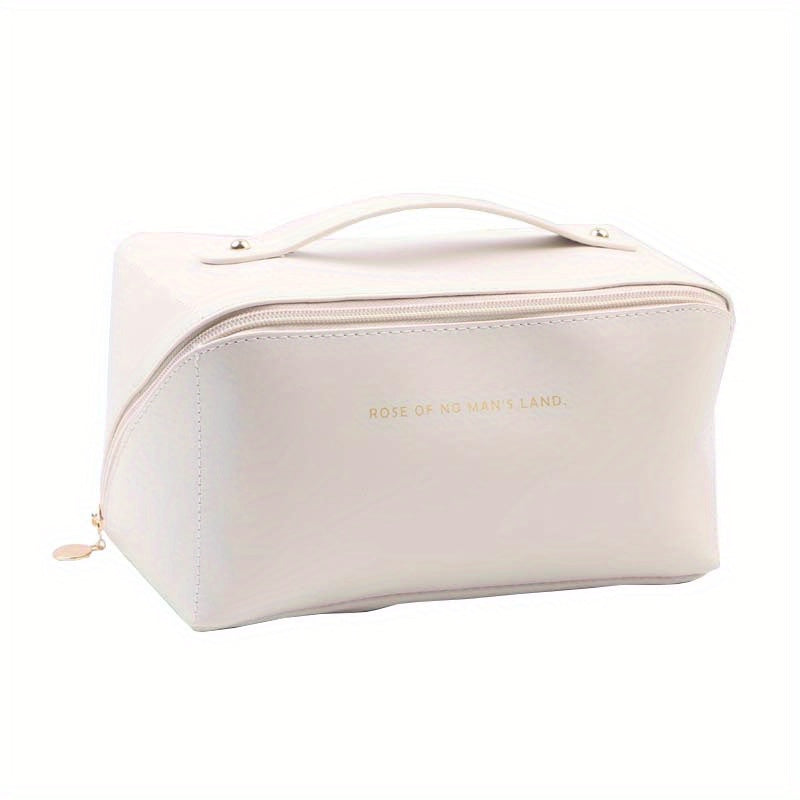 Large Capacity Cosmetic Bag Zipper Portable Makeup Organizer