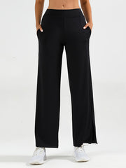 High Waist Wide Leg Sports Pants Stretchy Yoga Fitness Dance Pants