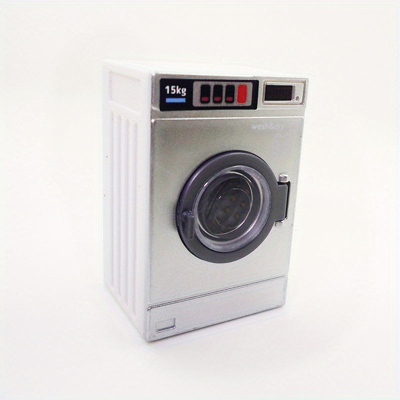 Mini Dollhouse Washing Machine Model Realistic Prop for Dollhouses