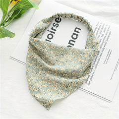 Floral Print Headband Elastic Scarf Hair Accessories For Women Girls