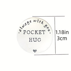 Stainless Steel Pocket Hug Coin Gift Token for Men