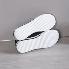 Women's Knitted Sock Shoes Metal Chain Low Top Slip On Casual Walking Sneakers