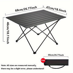 Portable Aluminum Folding Table for Camping Picnic
