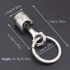 Engine Piston Keychain For Men Car Modified Metal Keychain Pendant Motorcycle