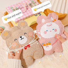 Cartoon Plush Hot Water Bag Teddy Soft Hand Warmer Office Outdoor Activities