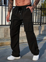 Men's Cargo Pants Active Straight Leg Loose Pants