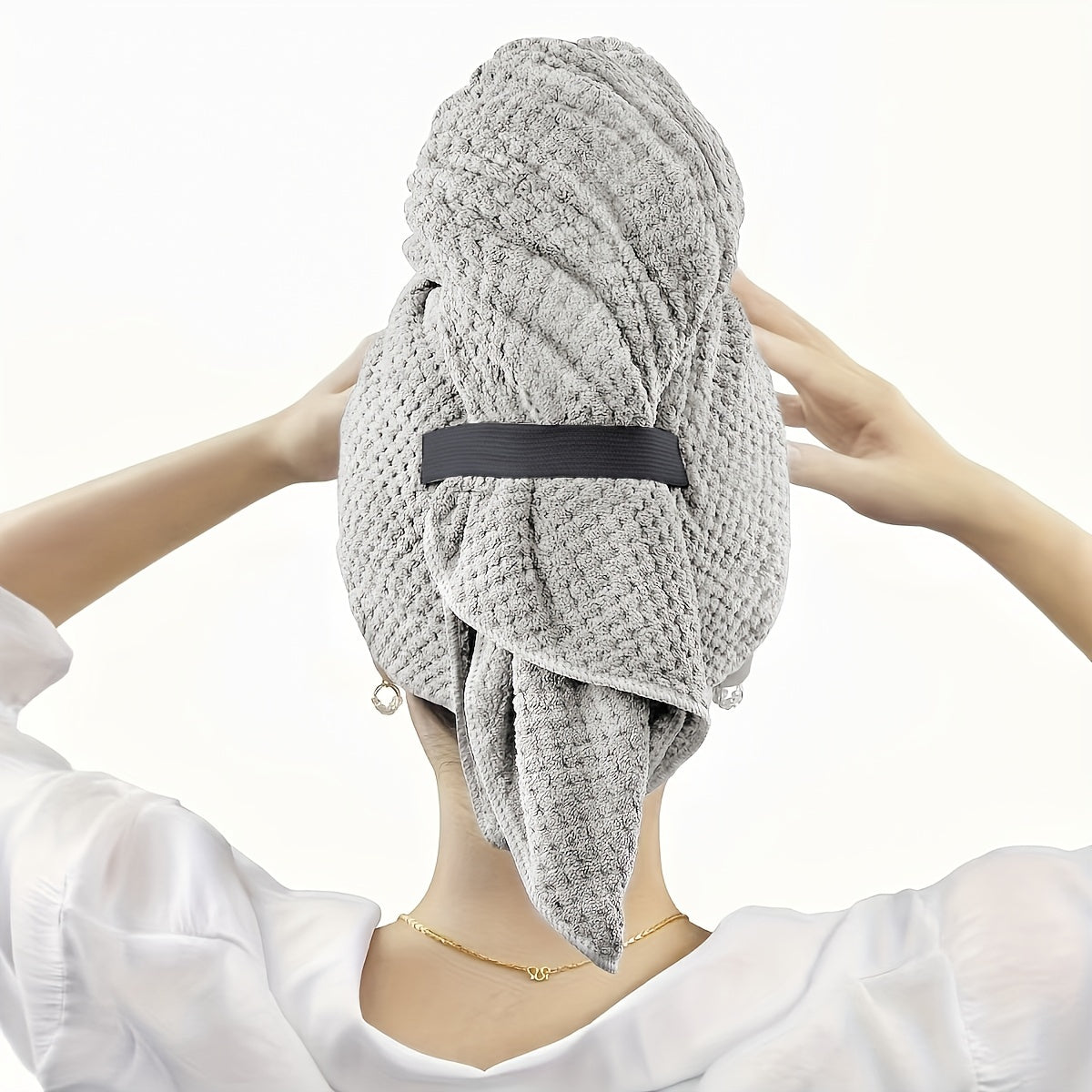 Hair Drying Cap Microfiber Towel Wrap Women Fast Dry Anti Frizz Absorption
