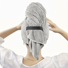 Hair Drying Cap Microfiber Towel Wrap Women Fast Dry Anti Frizz Absorption
