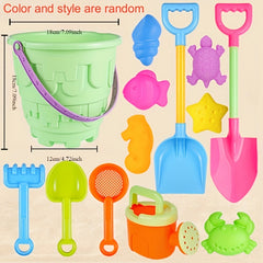 Beach Toys Set for Kids - 10pcs/13pcs Water & Sand Play with Shovel & Bucket