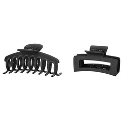 2PCS Hair Clips Set Non slip Hair Claw Clips Banana Rectangle Hair Clips