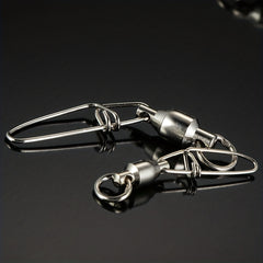 9KM Heavy Duty Fishing Swivels Stainless Steel Ball Bearing Swivels