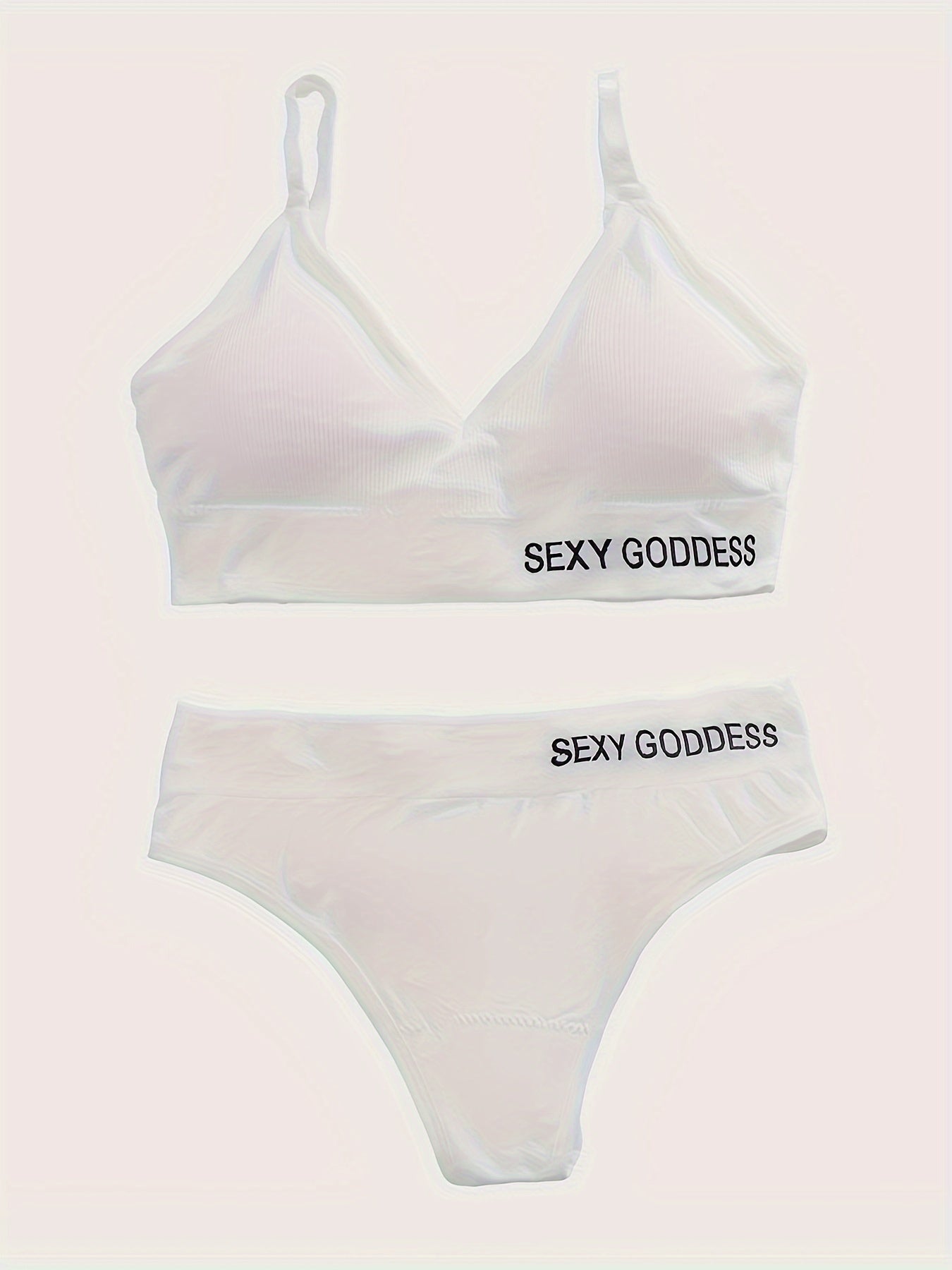 3 Sets Push Up Bra & Thong Lingerie