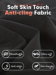 Women's Lace Trim Solid Skirt Sexy Stretch Half Slips Petticoat