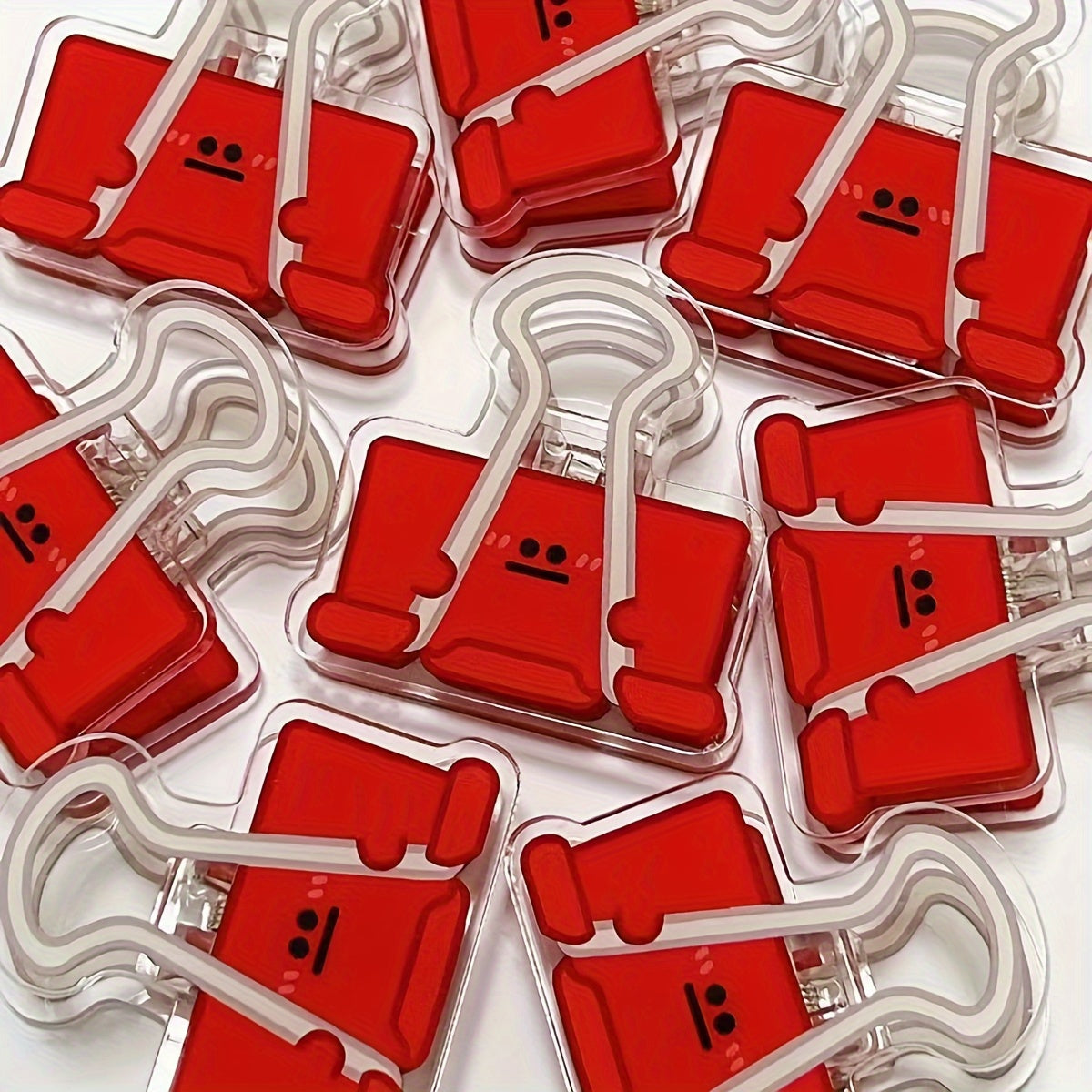 3pcs Cartoon Style Colorful Small Eyes File Folder Paper Clip