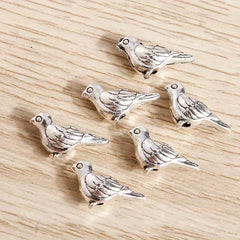10pcs Butterfly Flower Owl Alloy Spacer Beads For DIY Jewelry Making
