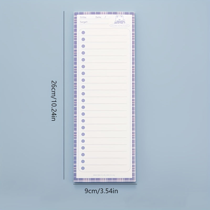 Book Cartoon Long Strip Planner for Students