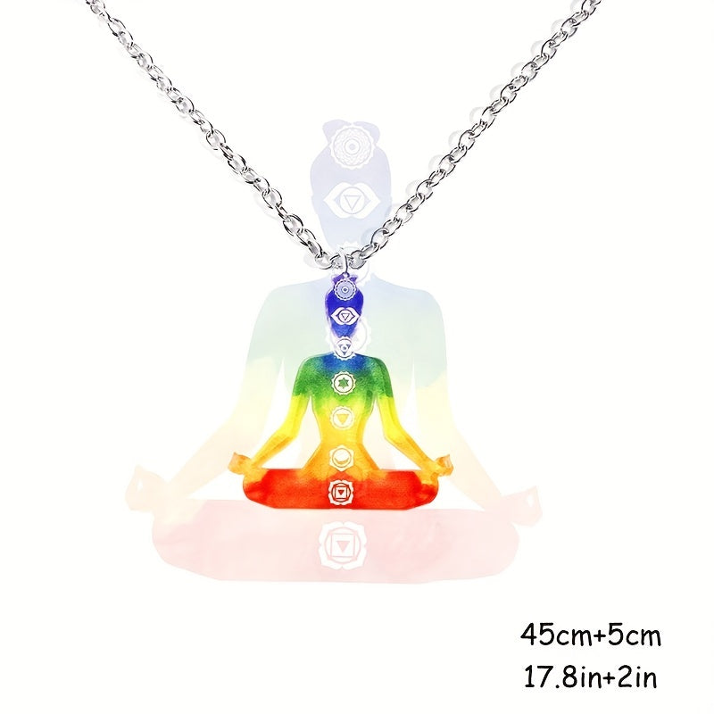 Chakra Jewelry Set Necklace & Earrings for Yoga Meditation