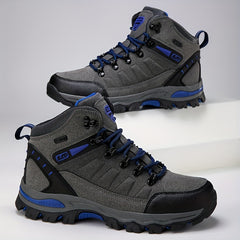 Men's High Top Hiking Boots Lace Up Durable Non Slip Outdoor Shoes