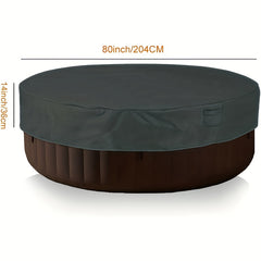 Balcony Round Hot Tub Cover Cap Waterproof