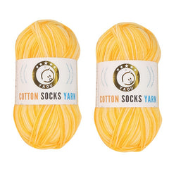 2pcs Sock Yarn Combed Yarn 3 strand for Knitting Crochet