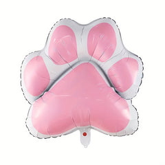 6pcs Dog Paw Bone Foil Balloons - Let's Pawty Balloon