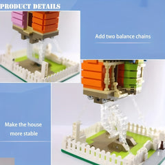 1000pcs Balloon Small House Building Blocks Set