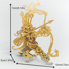 MOKR King Cat 3D Metal Jigsaw Puzzle DIY Decoration Gift