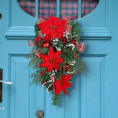 Ribbon Christmas Flower Hanging Decoration
