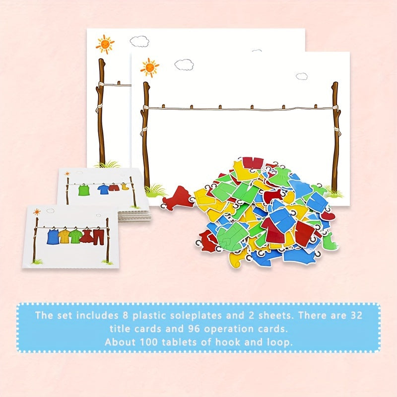 Qixi Colorful Puzzle Toy for Kids Interactive Learning & Drying Game