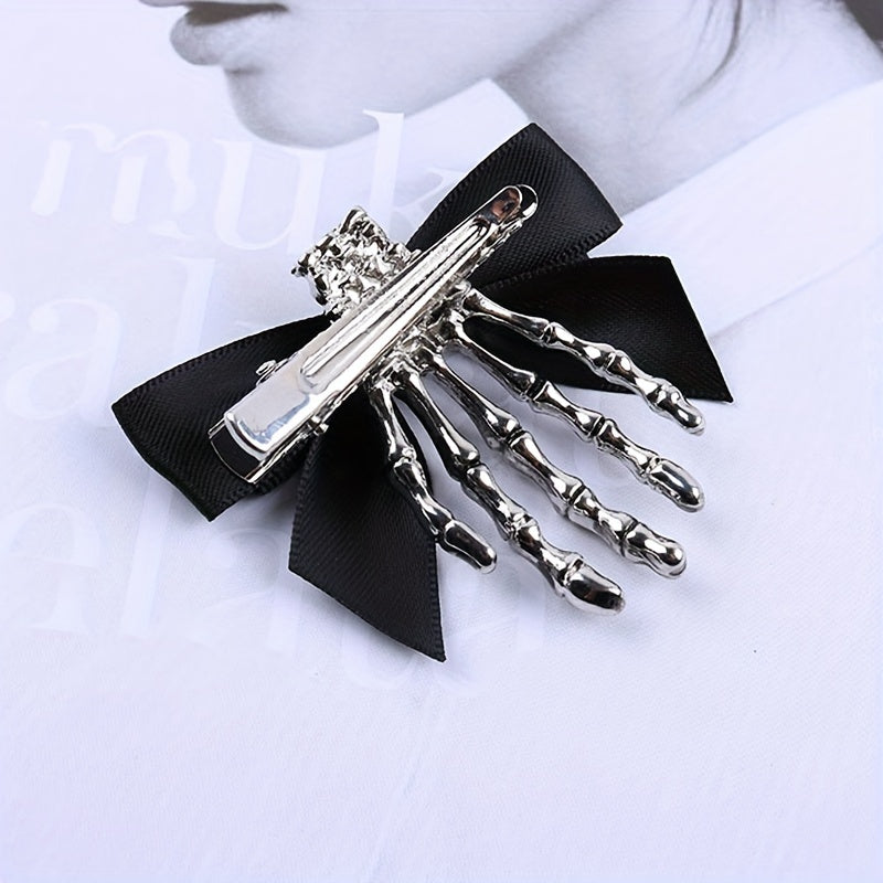 Halloween Ghost Hand Bone Hair Clip Punk Women Girl's Accessories