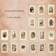 36pcs Vintage Lace Paper European Style Retro Lace Photo Frame