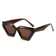 Men's Vintage Cat Eye Large Frame Sunglasses UV400 Protection
